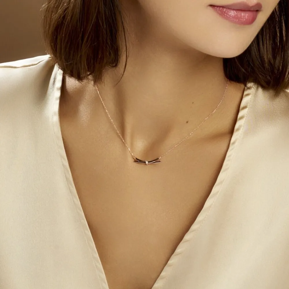Collier Ilvia Or Rose Diamant|Marc Orian Hot