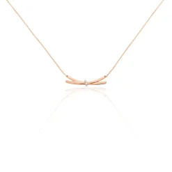 Collier Ilvia Or Rose Diamant|Marc Orian Hot