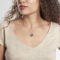 Collier Ina Argent Blanc Céramique Et Oxyde De Zirconium