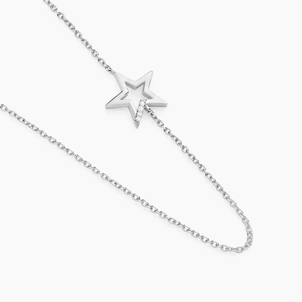 Collier Inessa Argent Blanc Oxyde De Zirconium