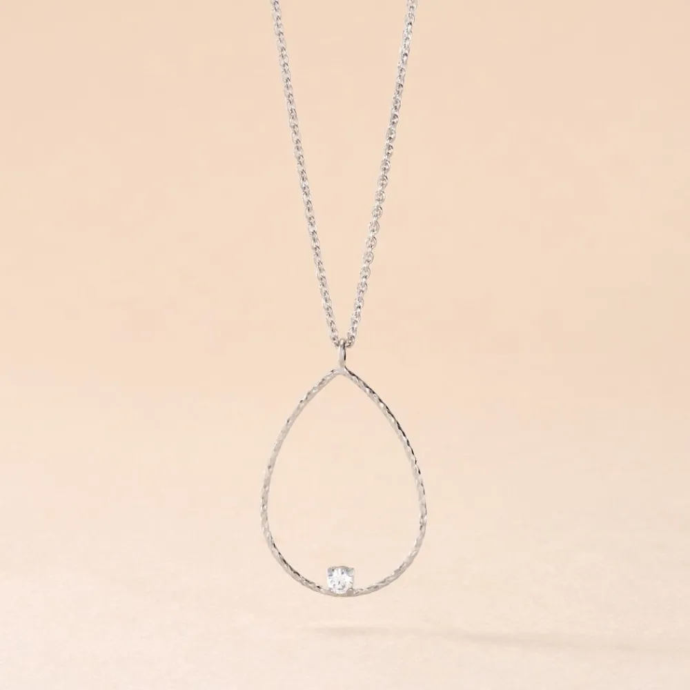 Collier Inez Argent Blanc Oxyde De Zirconium|Marc Orian Best