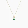 Collier Iolo Or Jaune Emeraude