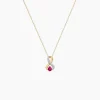 Collier Iolo Or Jaune Rubis