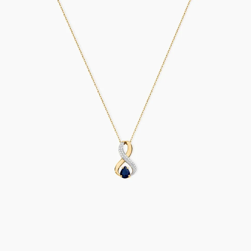 Collier Iolo Or Jaune Saphir