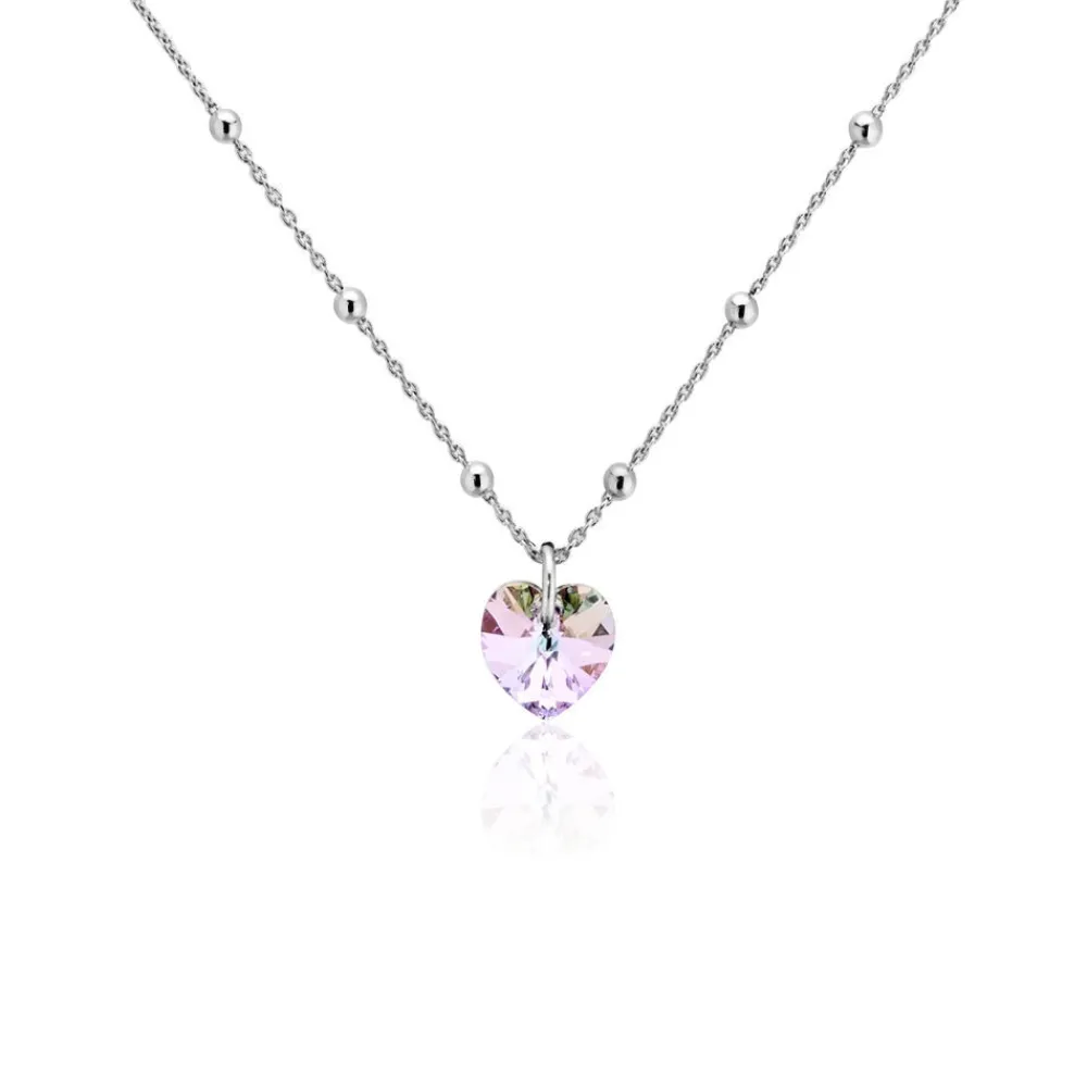 Collier Isin Argent Blanc Pierre De Synthese|Marc Orian