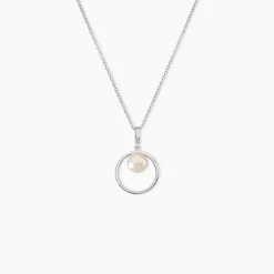 Collier Ivana Argent Blanc Perle De Culture
