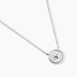 Collier Izarra Argent Blanc Nacre