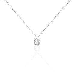 Collier Jaclyn Argent Blanc Oxyde De Zirconium|Marc Orian Hot