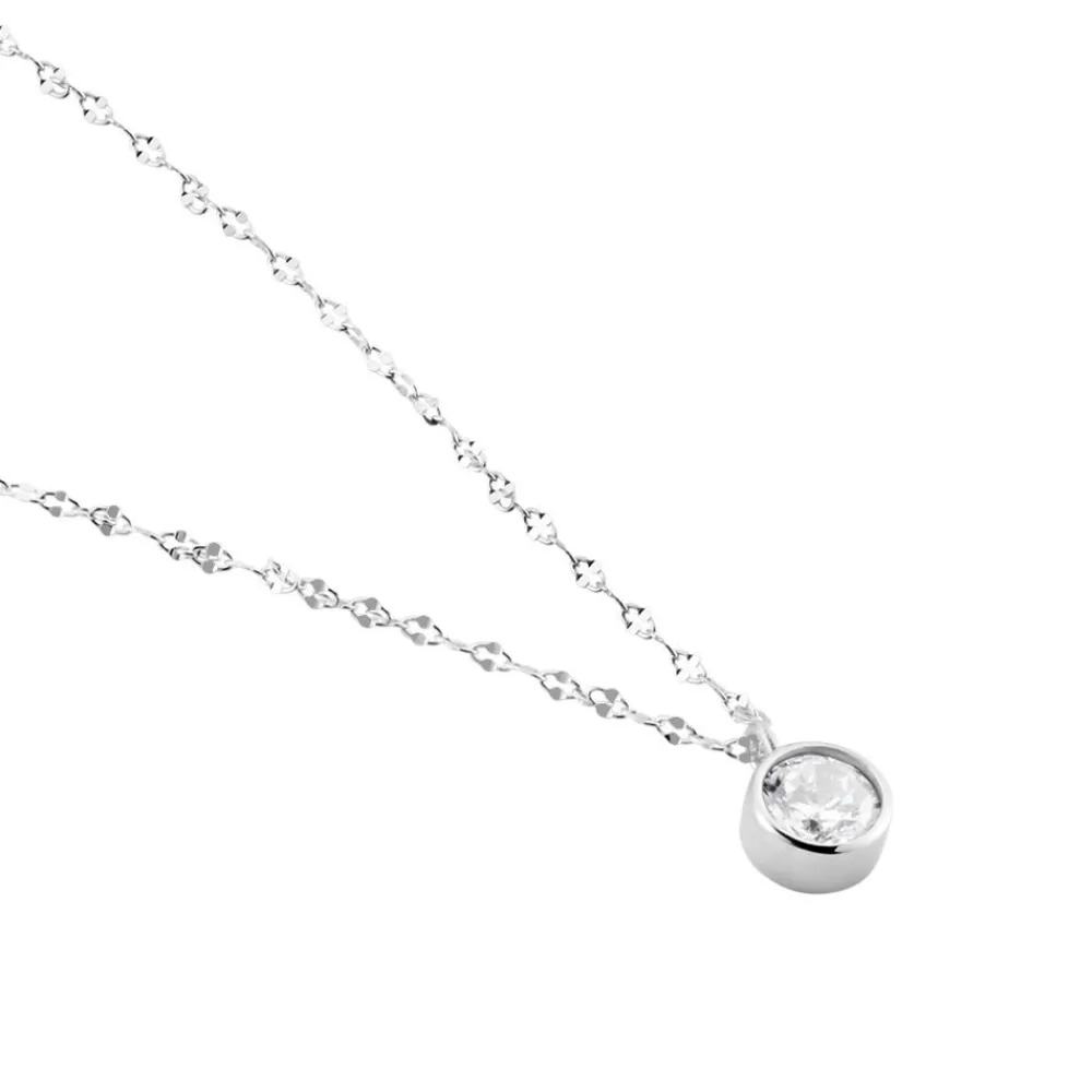Collier Jaclyn Argent Blanc Oxyde De Zirconium|Marc Orian Hot