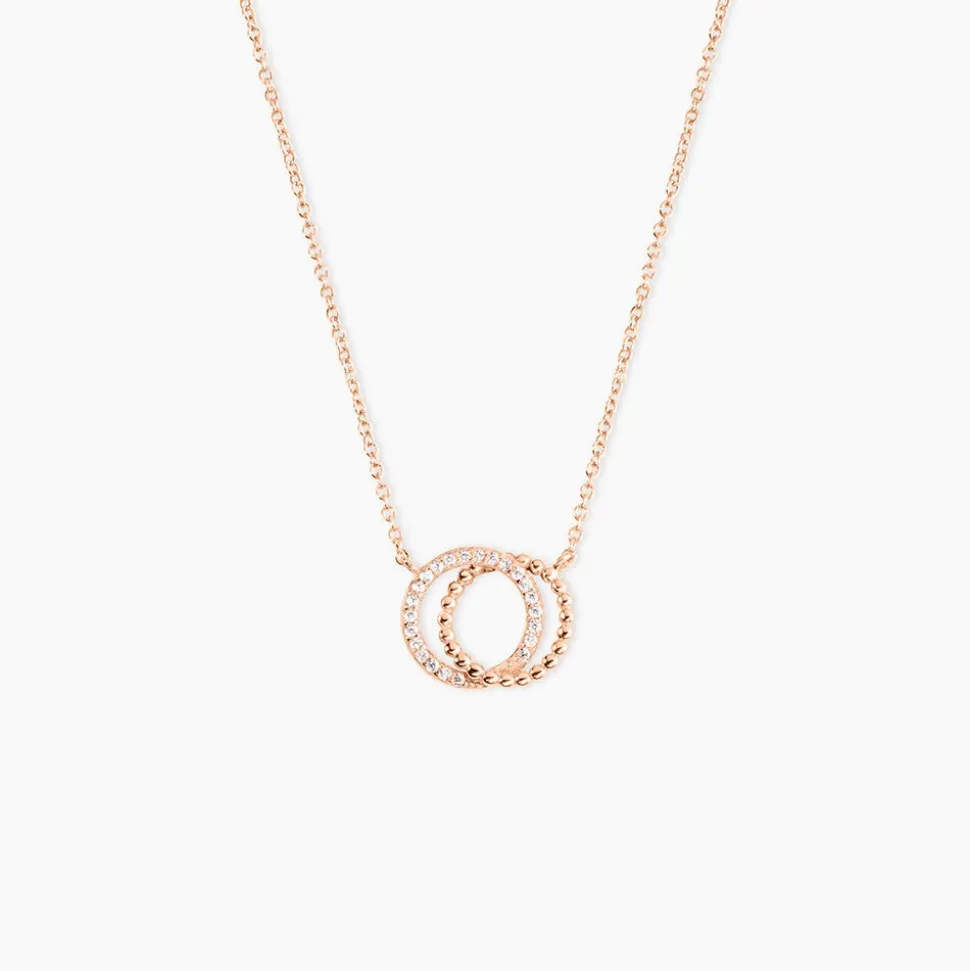 Collier Janne Argent Rose Oxyde De Zirconium