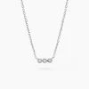 Collier Janys Argent Blanc Oxyde De Zirconium