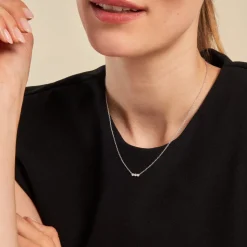 Collier Janys Argent Blanc Oxyde De Zirconium