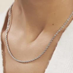 Collier Jerry Maille Corde Or Blanc|Marc Orian Discount