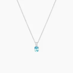 Collier Josefa Argent Blanc Oxyde De Zirconium