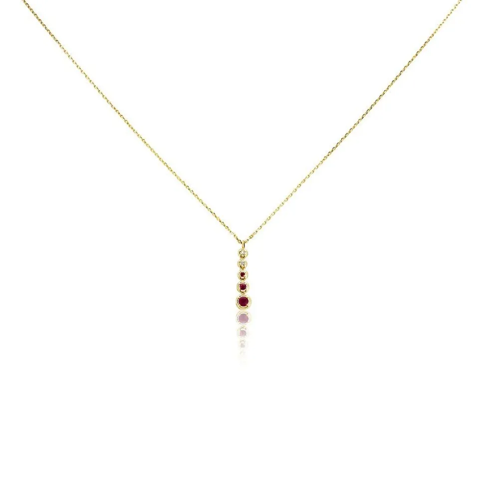 Collier Josephine Or Jaune Rubis
