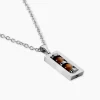 Collier Acier Blanc Oeil De Tigre|JOURDAN Best