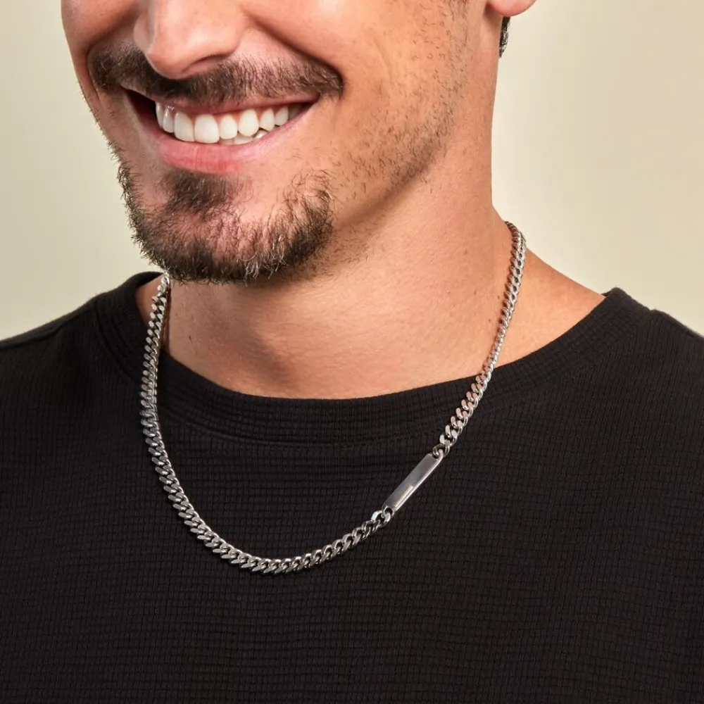 Collier Olympe Acier Blanc|JOURDAN New