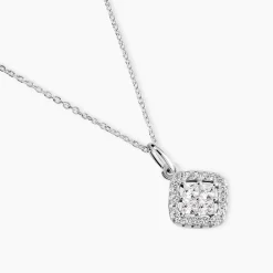 Collier Justina Argent Blanc Oxyde De Zirconium|Marc Orian Online