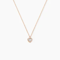 Collier Kadidjatou Or Rose Oxyde De Zirconium