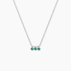 Collier Kasey Argent Blanc Oxyde De Zirconium