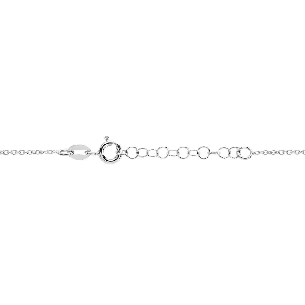 Collier Katy Argent Blanc