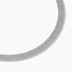 Collier Kelline Argent Blanc