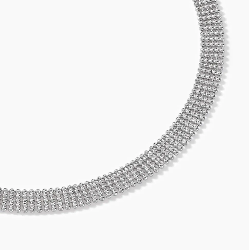 Collier Kelline Argent Blanc
