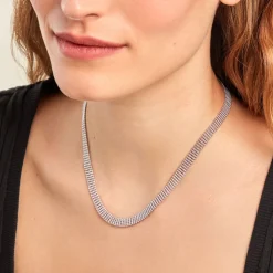 Collier Kelline Argent Blanc