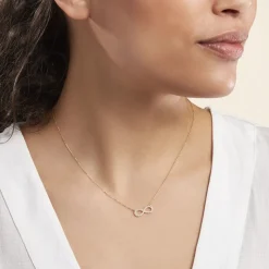 Collier Klothilda Or Jaune Oxyde De Zirconium