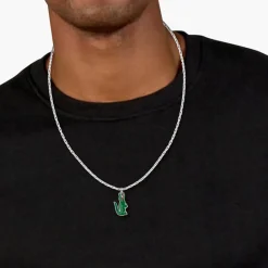 Collier Lacoste Arthor Acier Blanc|LACOSTE BIJOUX Hot