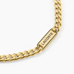Collier Lacoste District Acier Jaune|LACOSTE BIJOUX Discount