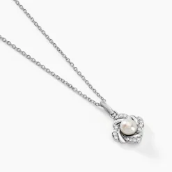 Collier Laetoria Argent Blanc Perle De Culture Oxyde De Zirconium|Marc Orian