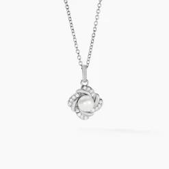 Collier Laetoria Argent Blanc Perle De Culture Oxyde De Zirconium|Marc Orian