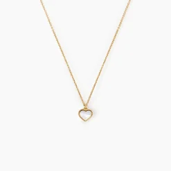 Collier L'amour Coloré Or Jaune Nacre