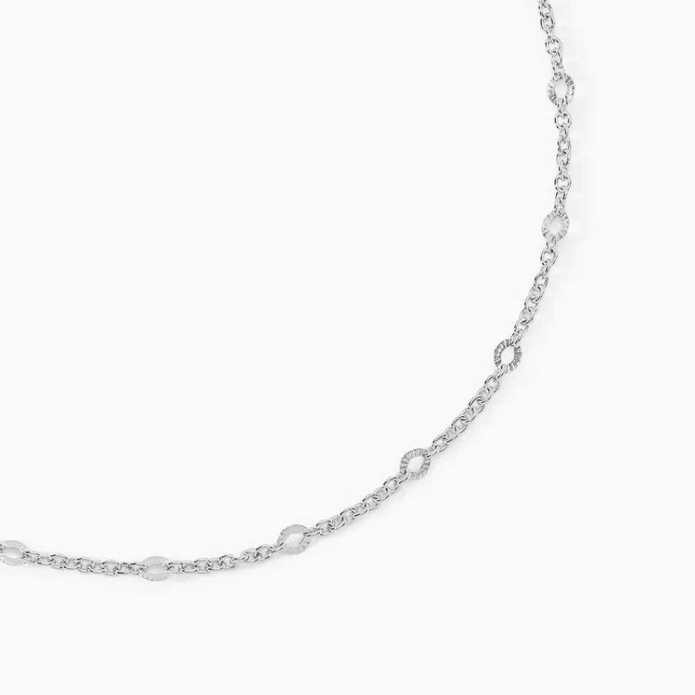 Collier Leodie Argent Blanc|Marc Orian New