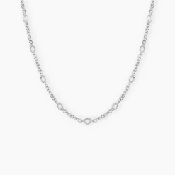 Collier Leodie Argent Blanc|Marc Orian New