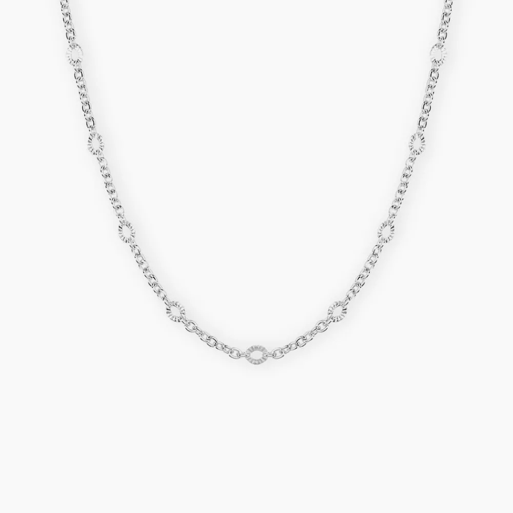 Collier Leodie Argent Blanc|Marc Orian New