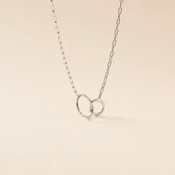 Collier Les Inseparables Argent Blanc