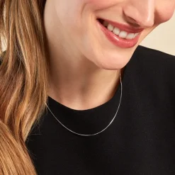 Collier Liline Argent Blanc