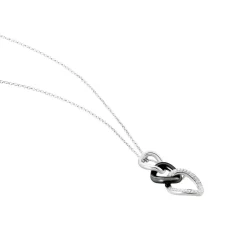 Collier Link Argent Blanc Céramique Et Oxyde De Zirconium|Marc Orian New