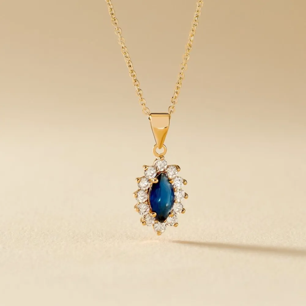 Collier Lisea Plaqué Or Jaune Verre Et Oxyde De Zirconium|Marc Orian Clearance
