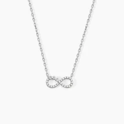 Collier Liviane Argent Blanc Oxyde De Zirconium