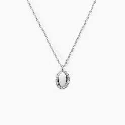 Collier Loa Argent Blanc