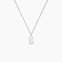 Collier Loan Argent Blanc