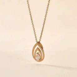 Collier Loetitia Plaqué Or Jaune Oxyde De Zirconium|Marc Orian Best