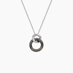 Collier Lola Cera Argent Blanc Céramique Et Oxyde De Zirconium