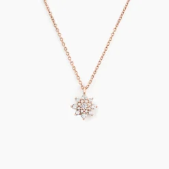 Collier Lorraine Argent Rose Oxyde De Zirconium