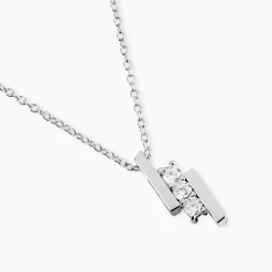 Collier Lousie Argent Blanc Oxyde De Zirconium|Marc Orian Outlet