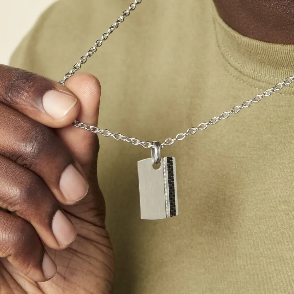 Collier Lovaina Acier Blanc|JOURDAN Outlet