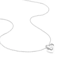 Collier Lovea Argent Blanc Céramique Et Oxyde De Zirconium|Marc Orian Outlet